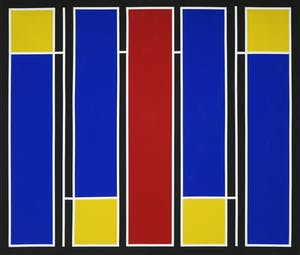 Siep van den Berg - Olieverf en potlood op doek, Compositie IV-27 (Groot) kopen? Bied vanaf 1!
