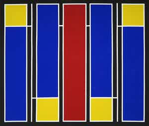 Siep van den Berg - Olieverf en potlood op doek, Compositie IV-27 (Groot) verkocht voor € 1!