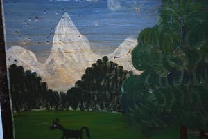 Niet of onleesbaar gesigneerd - Naïef geschilderd boerenbedrijf, 1975 kopen? Bied vanaf 10!