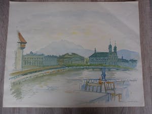 Karel van Seben - Aquarel. Stilleven. kopen? Bied vanaf 15!