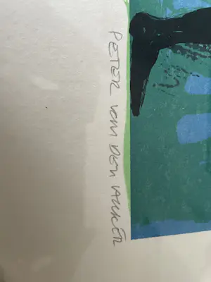 Peter van den Akker - PETER VAN DEN AKKER zeefdruk in nieuwstaat kopen? Bied vanaf 30!