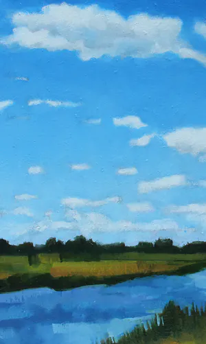 Willem Visser - Polderlandschap bij Reeuwijk kopen? Bied vanaf 90!