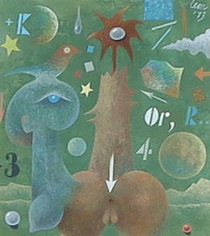 Leon Savelsberg - Gouache op papier, Zonder titel kopen? Bied vanaf 1!