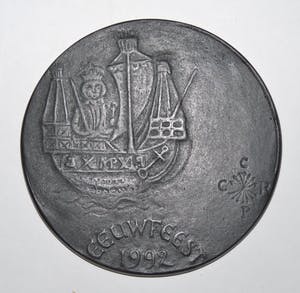 Marianne Letterie - Zware bronzen penning kopen? Bied vanaf 75!