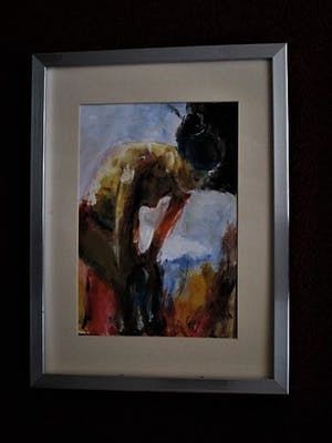 Gerard de Wit - Buitengewoon mooi expressionistisch Aquarel "Vrouw in Boudoir" gesigneerd kopen? Bied vanaf 10!