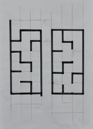 Siep van den Berg - # TWEE COMPOSITIES BINNEN EEN VLAK # 1992, mint kopen? Bied vanaf 40!
