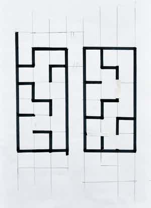 Siep van den Berg - # TWEE COMPOSITIES BINNEN EEN VLAK # 1992, mint verkocht voor € 40!