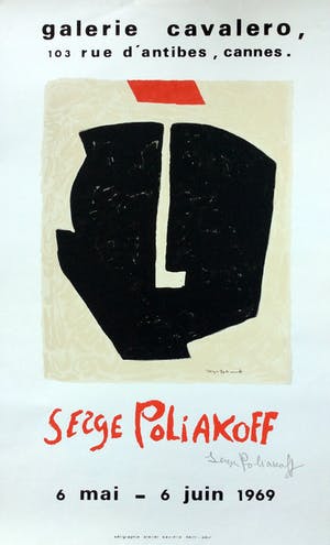 Serge Poliakoff - zeefdruk affiche tentoonstelling Poliakoff kopen? Bied vanaf 400!
