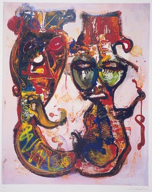 Jan te Wierik - Zeefdruk, Zonder titel kopen? Bied vanaf 50!