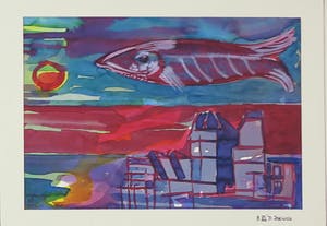 Joe Wols - Lot van drie gouache tekeningen op papier kopen? Bied vanaf 1!