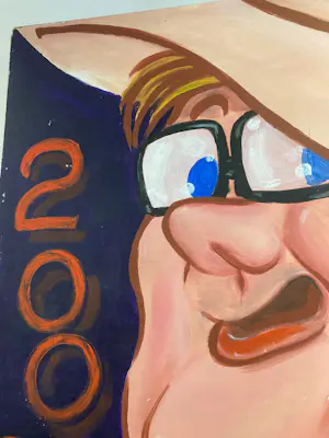 Raymond Koot - TYPEX : Acrylverf op board , Hansje Joustra (o.a. Oog & Blik) - 2000 kopen? Bied vanaf 250!