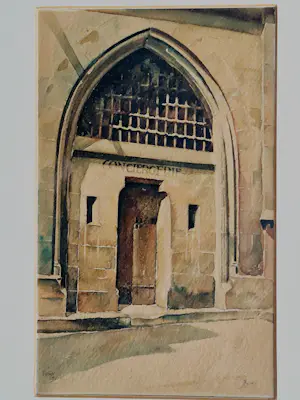 Niet of onleesbaar gesigneerd - In 1939 gemaakt aquarel "Paris - Île de la Cité Conciergerie - gesigneerd kopen? Bied vanaf 1!