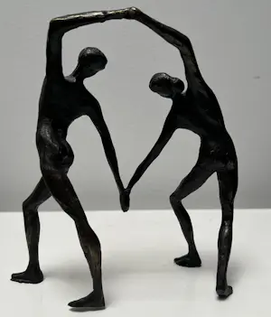 Corry Ammerlaan - Bronzen sculptuur | Samen hartenvormen kopen? Bied vanaf 20!