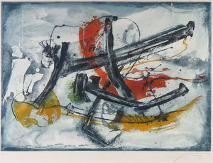 Manfred Jung - Et/Aquatint, Zonder titel - Ingelijst kopen? Bied vanaf 50!