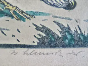 Niet of onleesbaar gesigneerd - 19 diverse vogelvoorstellingen kopen? Bied vanaf 1!