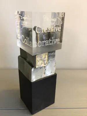 Ad Haring - Sculptuur / Afstudeer plaat Erasmus Universiteit . kopen? Bied vanaf 89!