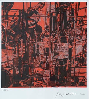 Rob Scholte - Collage flessen | Mis en bouteille dans Noscaves | Nieuw ingelijst kopen? Bied vanaf 95!