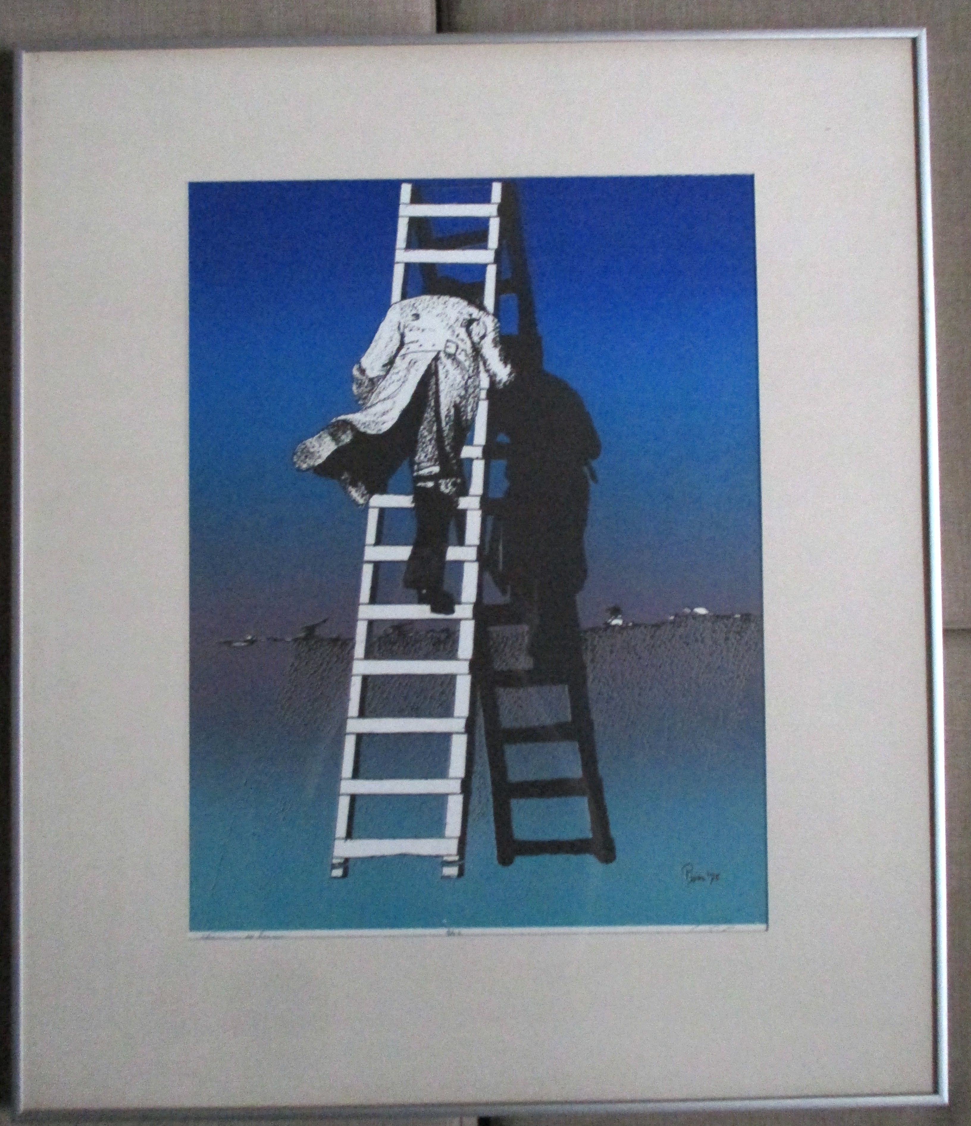 Pjotr van Moock - Ingelijste zeefdruk "stairway to Heaven" kopen? Bied vanaf 30!