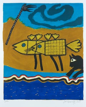 Corneille - Zeefdruk, Mémoire de Cuba I - Ingelijst kopen? Bied vanaf 1!