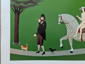 Willem Westbroek - Walking the cat ' Portait of the mayor André van der Louw met naakte vrouw kopen? Bied vanaf 50!