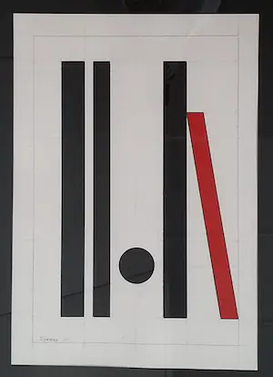 Wim Sinemus - Abstracte voorstelling kopen? Bied vanaf 525!