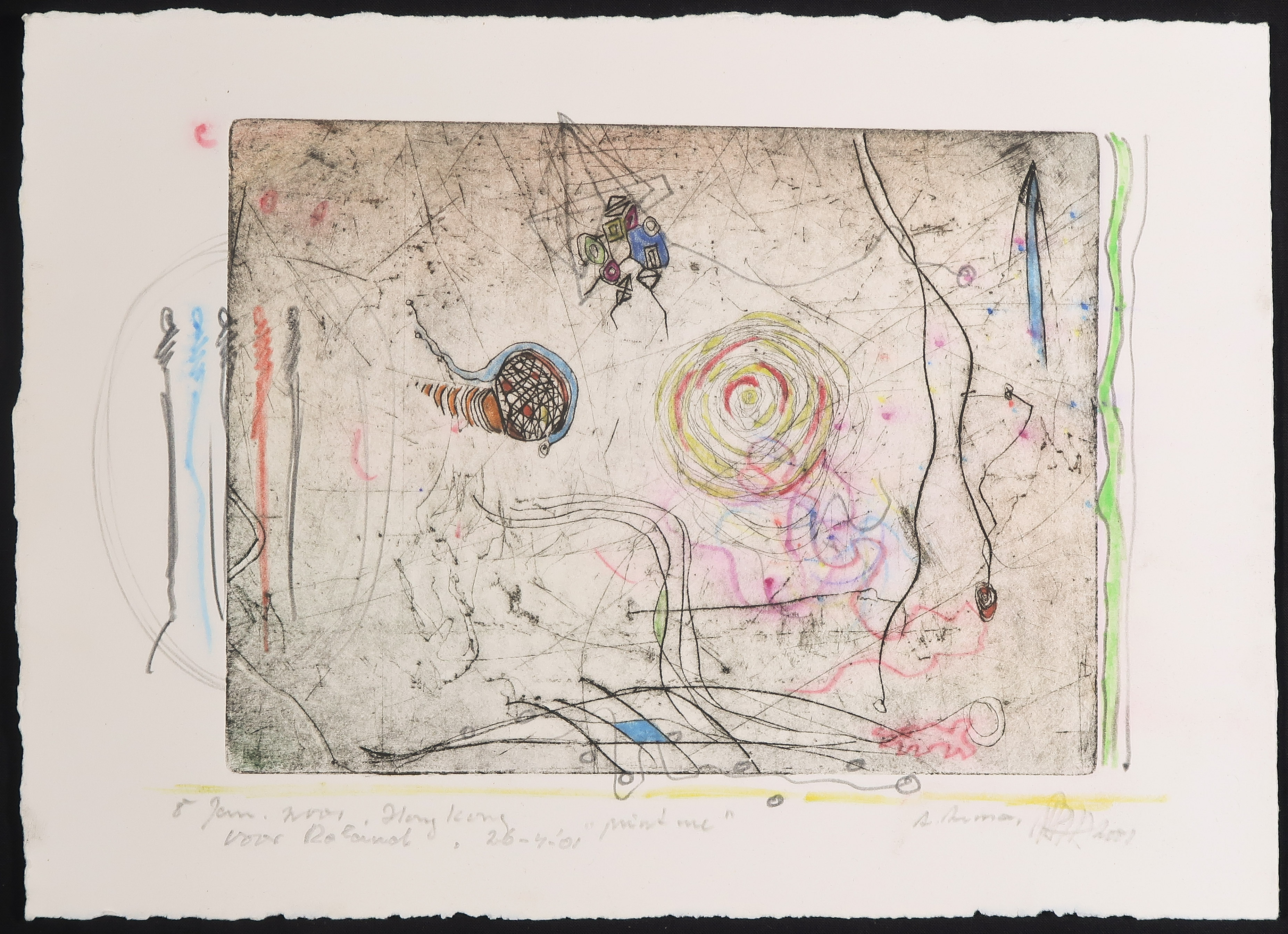 Ad Arma - Handgekleurde ets, Zonder titel kopen? Bied vanaf 1!