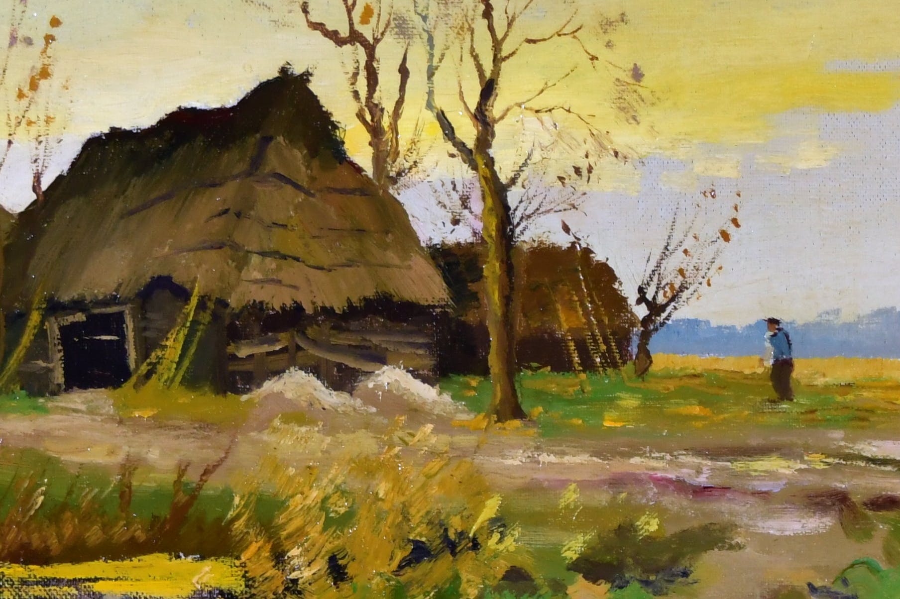 Albert Zwartjes - (1902-1976) - Landschap - Boerenerf - Olieverf op doek - gesigneerd l.o. kopen? Bied vanaf 175!