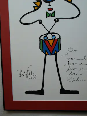 Berthold Spies - Gemengde techniek , Der Trommler….. – Lijst, 74½ x 59½ cm - 2007 kopen? Bied vanaf 100!