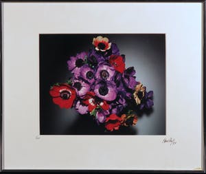 Paul Huf - Foto, Rood-paars boeket - Ingelijst kopen? Bied vanaf 1!