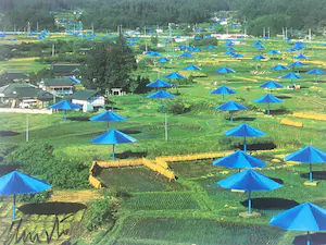 Christo - BLUE UMBRELLA'S + ORIGINELE STOF! kopen? Bied vanaf 135!