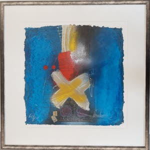 Theo Koster - Indiaprent X op blauw kopen? Bied vanaf 20!