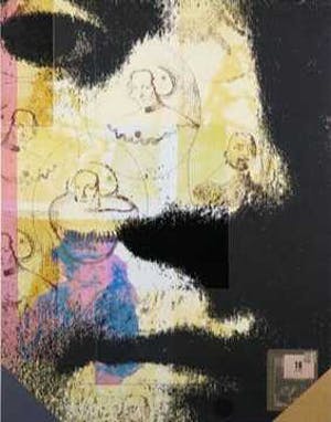 Harald Vlugt - Zeefdruk en collage, Spring kopen? Bied vanaf 10!