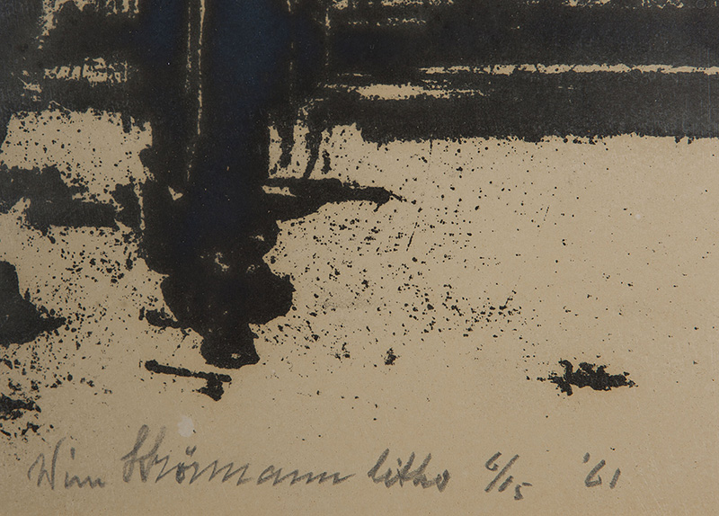 Wim Strörmann - Haven met parlevinkers - Litho - gesigneerd r.o. - oplage 6/15 - BKR Rotterdam kopen? Bied vanaf 10!