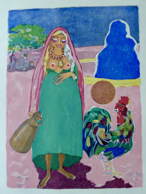 Kees van Dongen - Gravure uit 1001 nacht: 'Farizade et l'oiseau parleur' kaufen? Bieten Sie von 5!