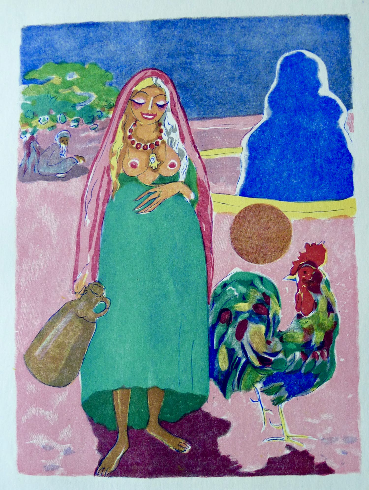 Kees van Dongen - Gravure uit 1001 nacht: 'Farizade et l'oiseau parleur' kopen? Bied vanaf 5!