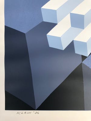 Hans Klaui - Geometrische zeefdruk - 1986 - 19/26 kopen? Bied vanaf 1!