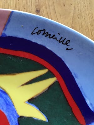 Corneille - 3 keramiek borden Vuurvogel, gesigneerd kopen? Bied vanaf 50!