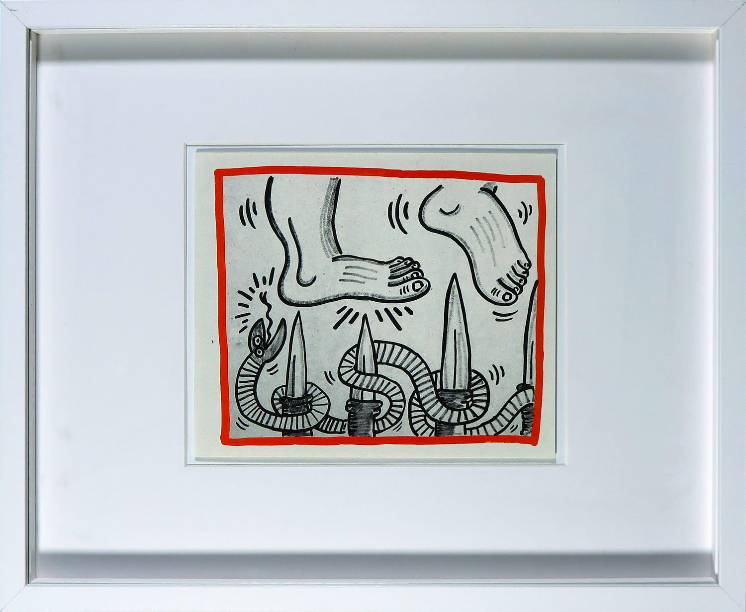 Keith Haring - Zeldzame litho uit het portfolio Against all odds kopen? Bied vanaf 1!