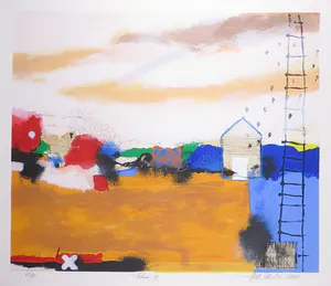 Theo Koster - Zeefdruk, Poême II - Ingelijst (Groot) kopen? Bied vanaf 70!