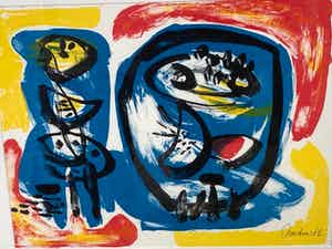 Anton Rooskens - zonder titel maar met lijst! verkocht voor € 310!