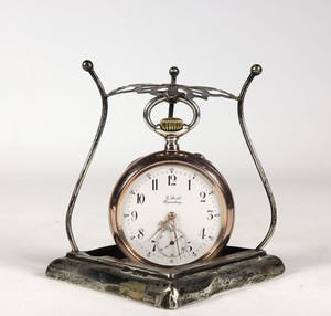 IWC - (Rosé verguld) zilver, Zakhorloge met houder kopen? Bied vanaf 750!