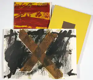 Antoni Tapies - Handgesigneerde en genummerde uitgave Derrière le miroir met originele litho's vendu pour 190€ !