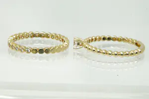 19 - Twee 14 karaats geelgouden Blusch ringen kopen? Bied vanaf 260!