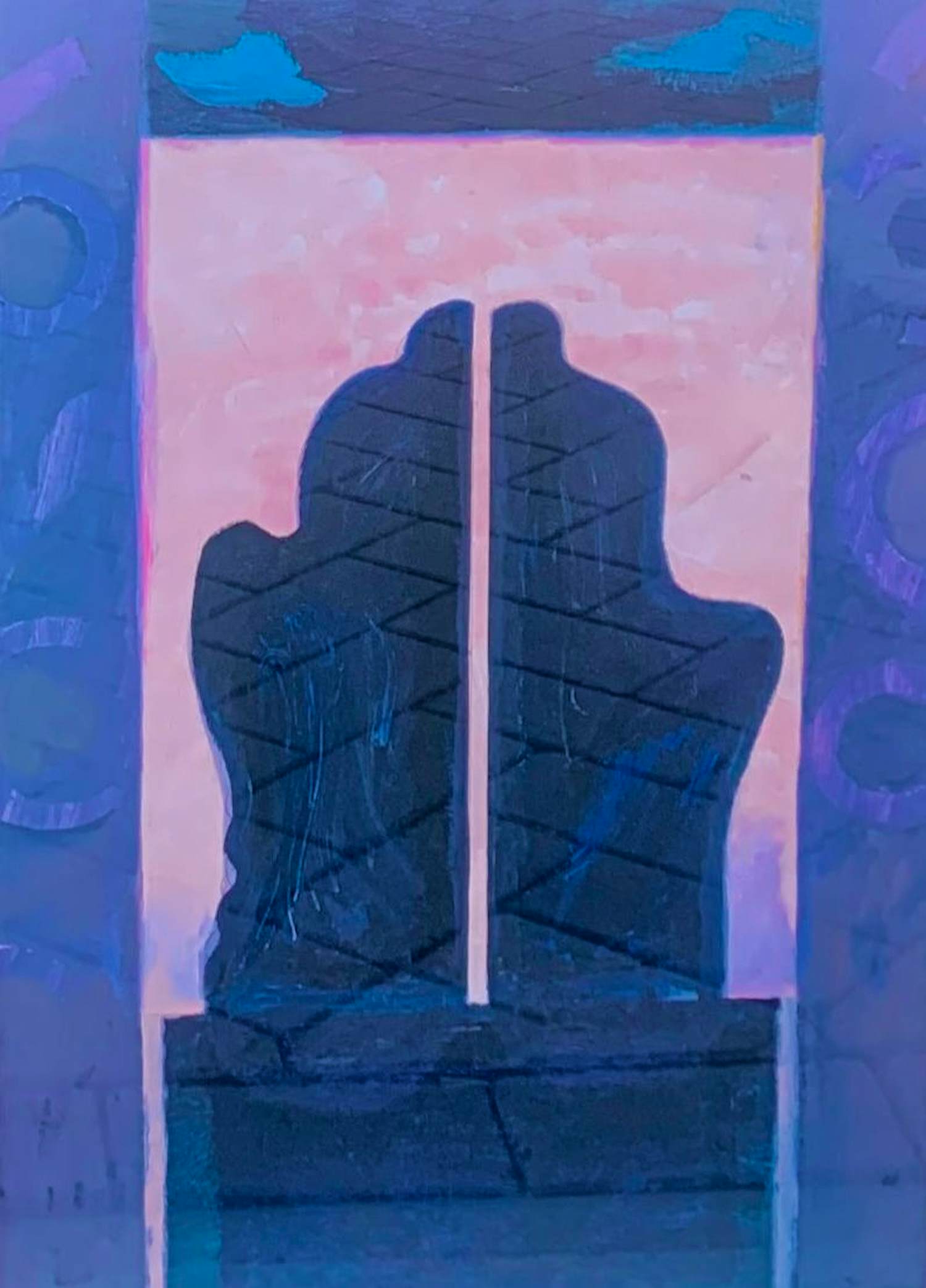 Eric Claus - Ingelijste cristal druk: Gelieven(Commedia dell 'arte) - 1999 kopen? Bied vanaf 100!