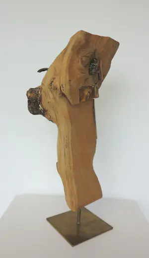 Frans Kokshoorn - Sculptuur van hout met metalen elementen kopen? Bied vanaf 150!