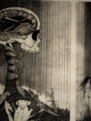 Henk Willemse - ETS geïnspireerd op het Chinees gedicht "Zwerm Sprinkhanen" van Hsu Chao kopen? Bied vanaf 1!