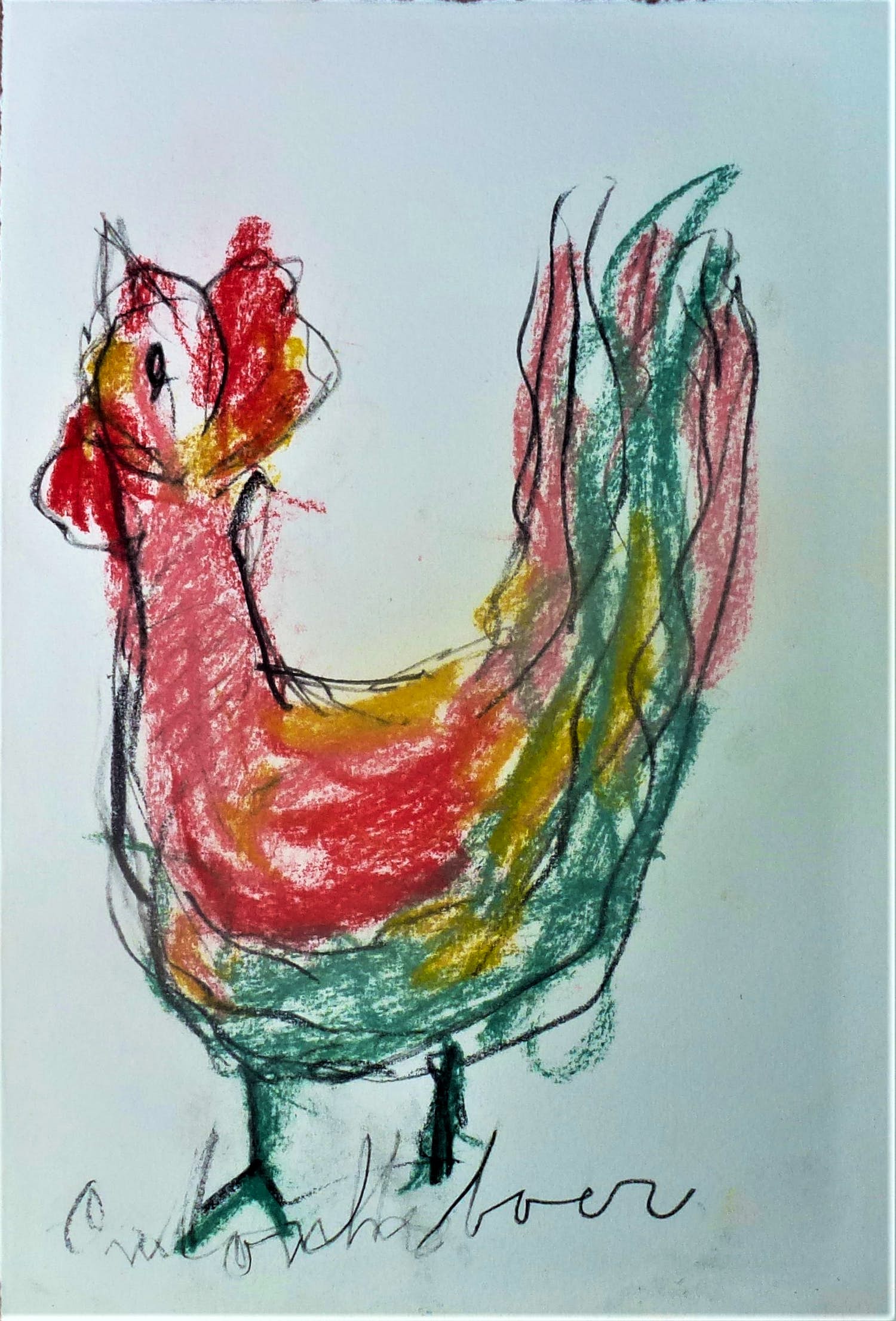 Anton Heyboer - De oervogel . verkocht voor € 200!