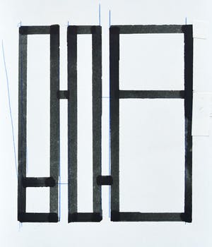 Siep van den Berg - CONSTRUCTIVISTISCHE Compositie/ COLUMBES # 1990, mint kopen? Bied vanaf 49!