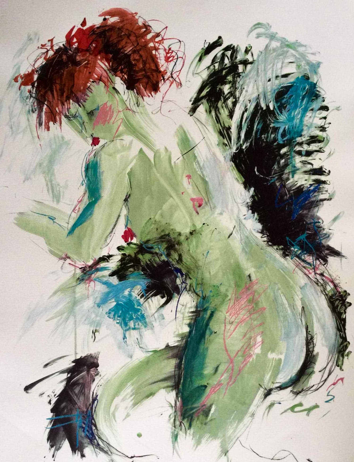 Annemarie de Groot - Subtiel naakt | Grote kleuren zeefdruk verkocht voor € 44!