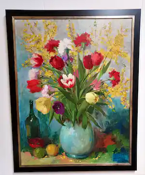 Theodorus van Oorschot - Bloemstilleven vendu pour 395€ !